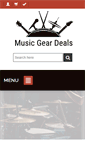 Mobile Screenshot of musicgeardeals.com