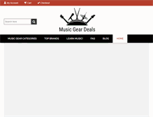 Tablet Screenshot of musicgeardeals.com